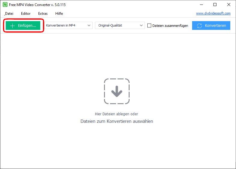 Free MP4 Video Converter: Programm starten