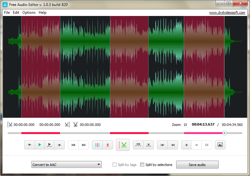 Free Audio Editor: Edita audio