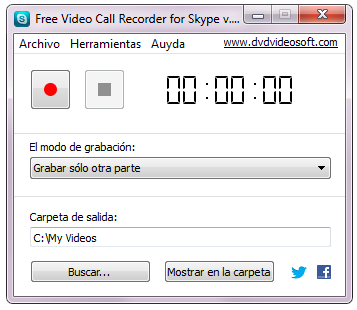 Free Video Call Recorder for Skype: iniciar el programa