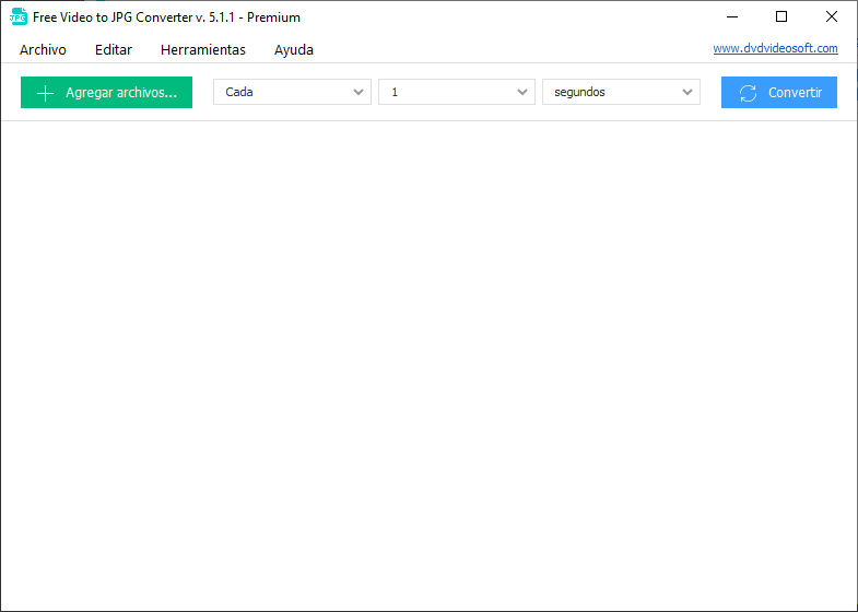 Free Video to JPG Converter: Iniciar el programa
