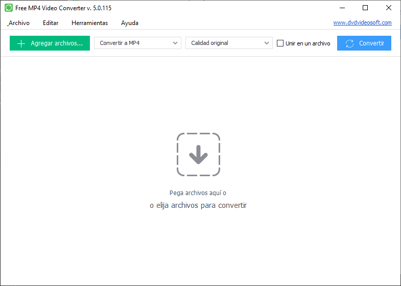 Free MP4 Video Converter: iniciar el programa