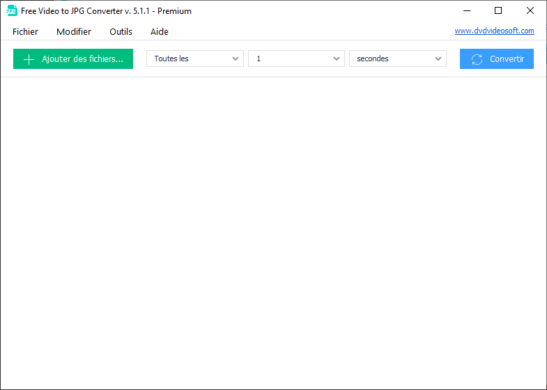 Free Video to JPG Converter: lancez le logiciel