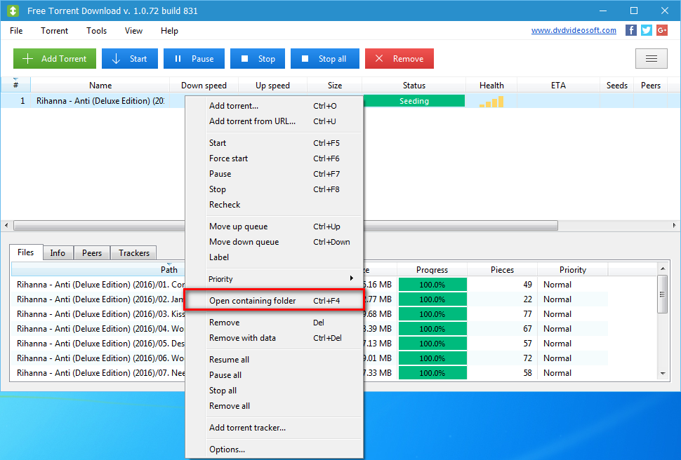 how to download a torrented file