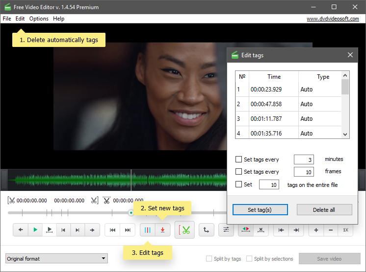 free mp4 video editor cut trim