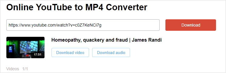 How to convert YouTube video to MP4