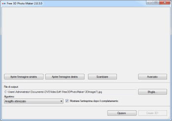 Free 3D Photo Maker: avvia il programma