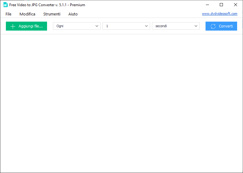 Free Video to JPG Converter: avvia il programma