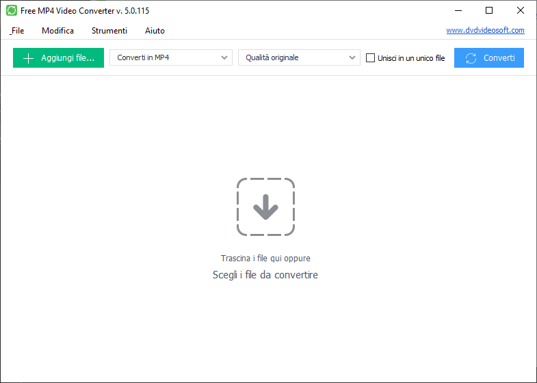 Free MP4 Video Converter: avvia il programma