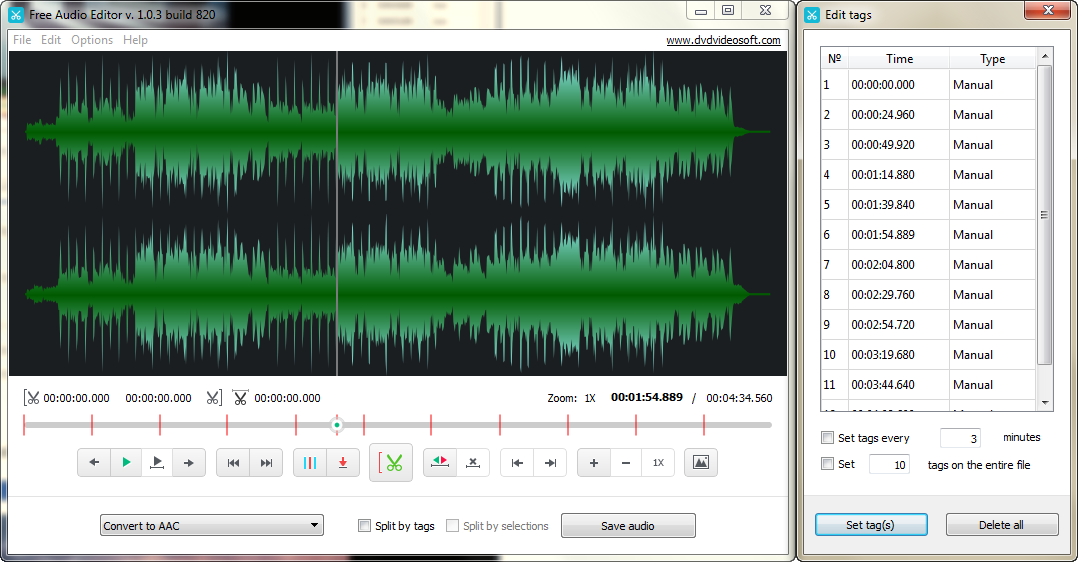 Audio Modifter Edit audio files fast, easy and without re-encoding